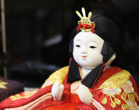雛人形は粟生人形で！　木目込み人形　展示・販売中。